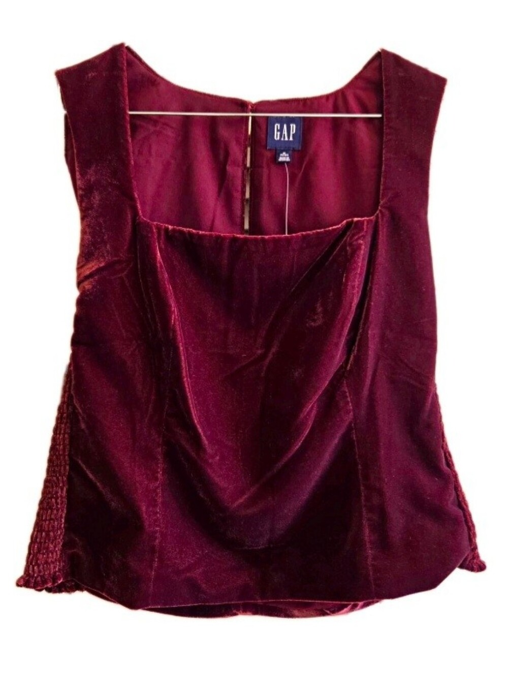 Gap Velvet Square Neck Sleeveless Top | Petite M